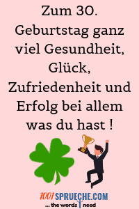 Spruche Zum 30 Geburtstag 34 Lustig Originell Herzlich