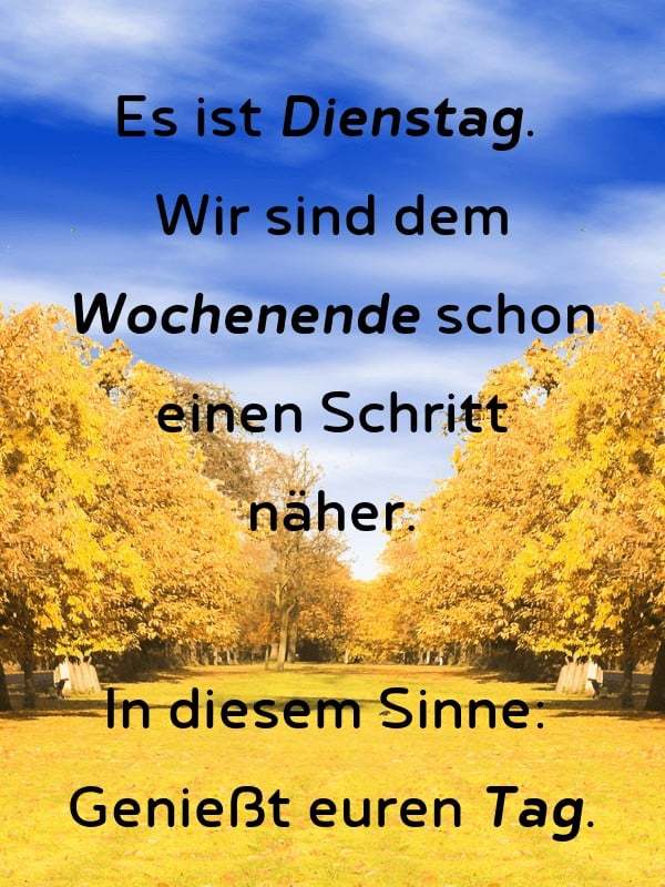 46+ Spruch des tages dienstag info