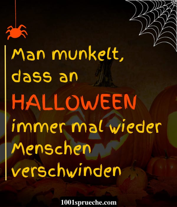 Gruselige Halloween-Sprüche