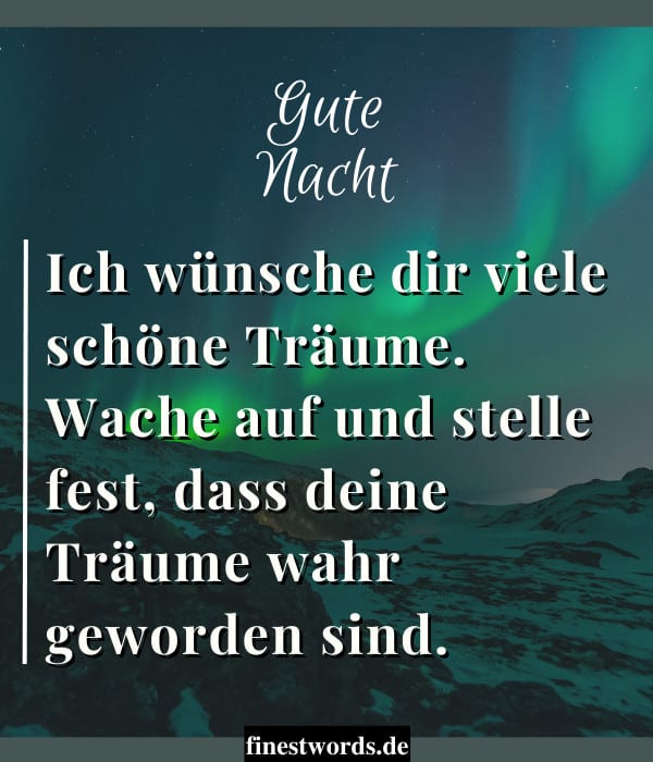 Gute Nacht Sprüche für mein Schatz