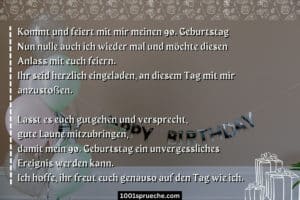 Einladungstext 90. Geburtstag 16 Mustervorlagen & Sprüche 2021