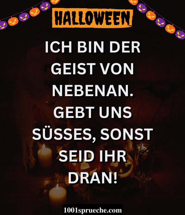 Lustige Halloween-Sprüche